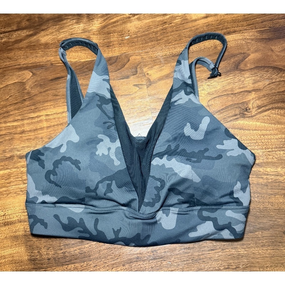 Zyia‎ Active Black Forest Camo Adjustable Sports Bra Size XL